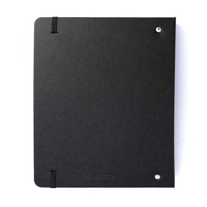 Caderno Criativo Argolado - Cícero - Office Duo Clássica Pautado & Pontado A5 Preto