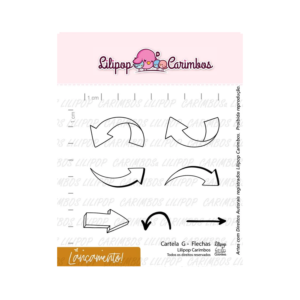 Cartela de Carimbos - Lilipop - G Flechas
