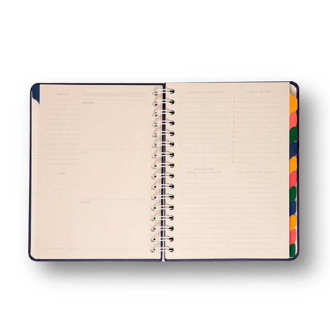 Planner Permanente Wire-o - Cícero - 14,8x21cm Brisa Romance
