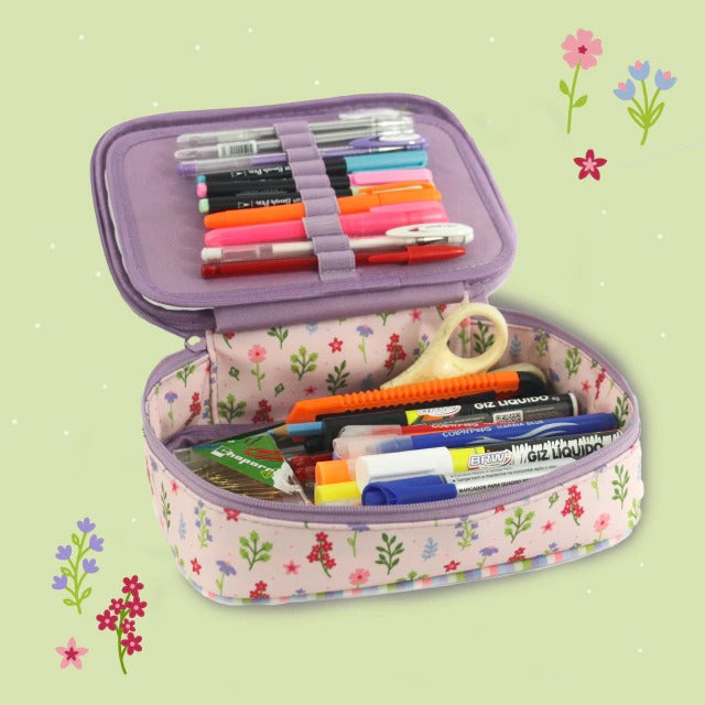 Estojo Box - Sabra - By Sof 100 pens - Rosa e Cristal