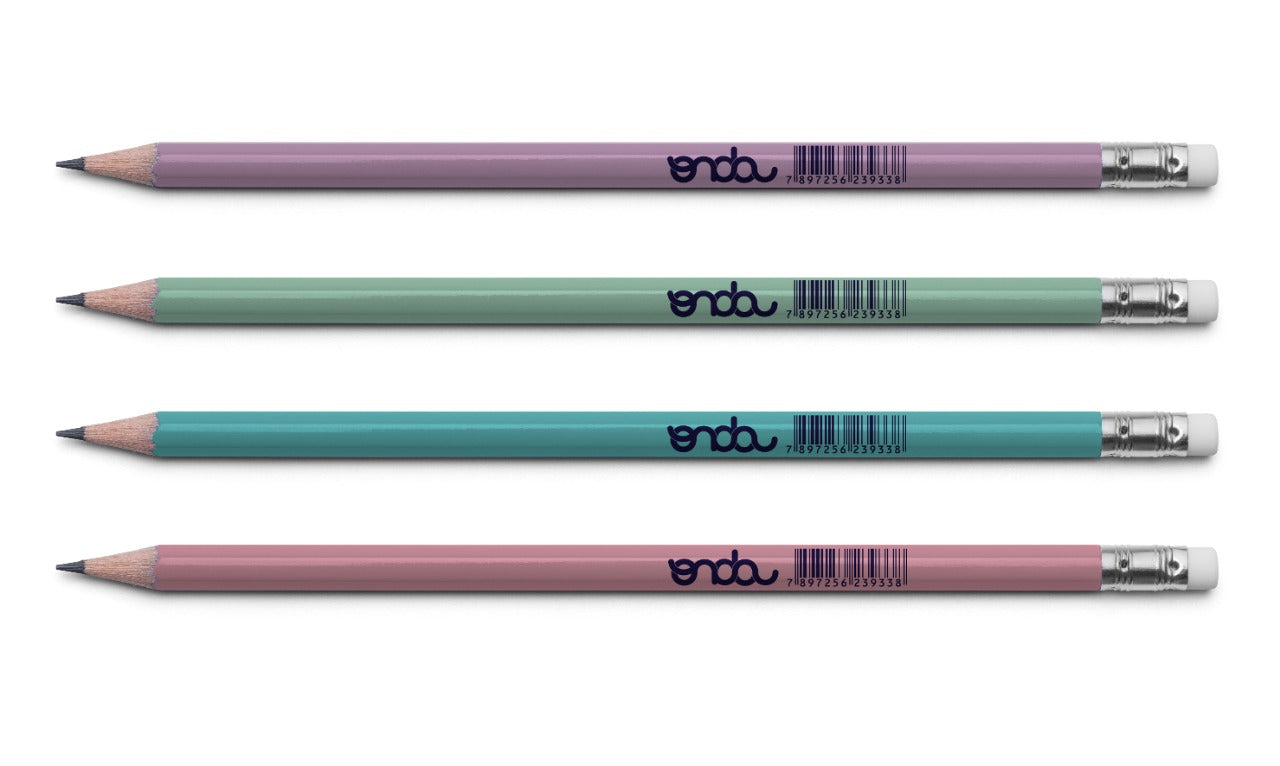 Lápis HB - Onda - Reciclado Pastel 72 unidades