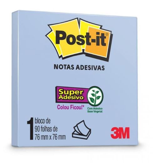Bloco de Notas Adesivas - Post-it 3M - 90FLS 76 x 76mm