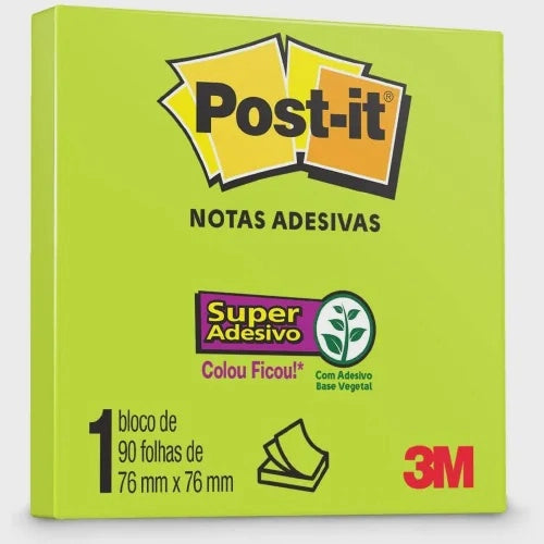 Bloco de Notas Adesivas - Post-it 3M - 90FLS 76 x 76mm