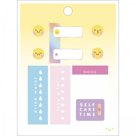 Bloco de Adesivos - Tilibra - Happy - em uso