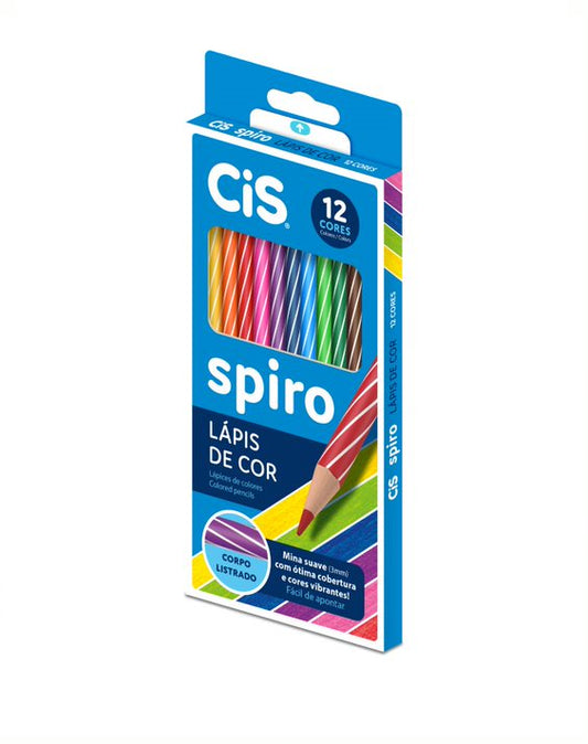 Lápis de cor - CIS - Spiro - 12 cores