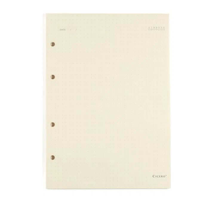 Refil Caderno Argolado - Cícero - 40FLS Polen 80g Pontado 17x24