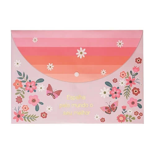 Pasta - Molin - Rosa - Borboletas A4