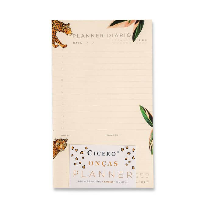Planner Bloco Diário - Cícero - Onça