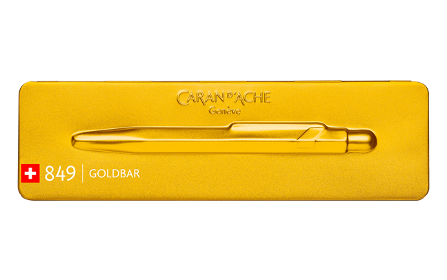 Caneta Esferográfica - Caran d'Ache - 849 Gold Bar