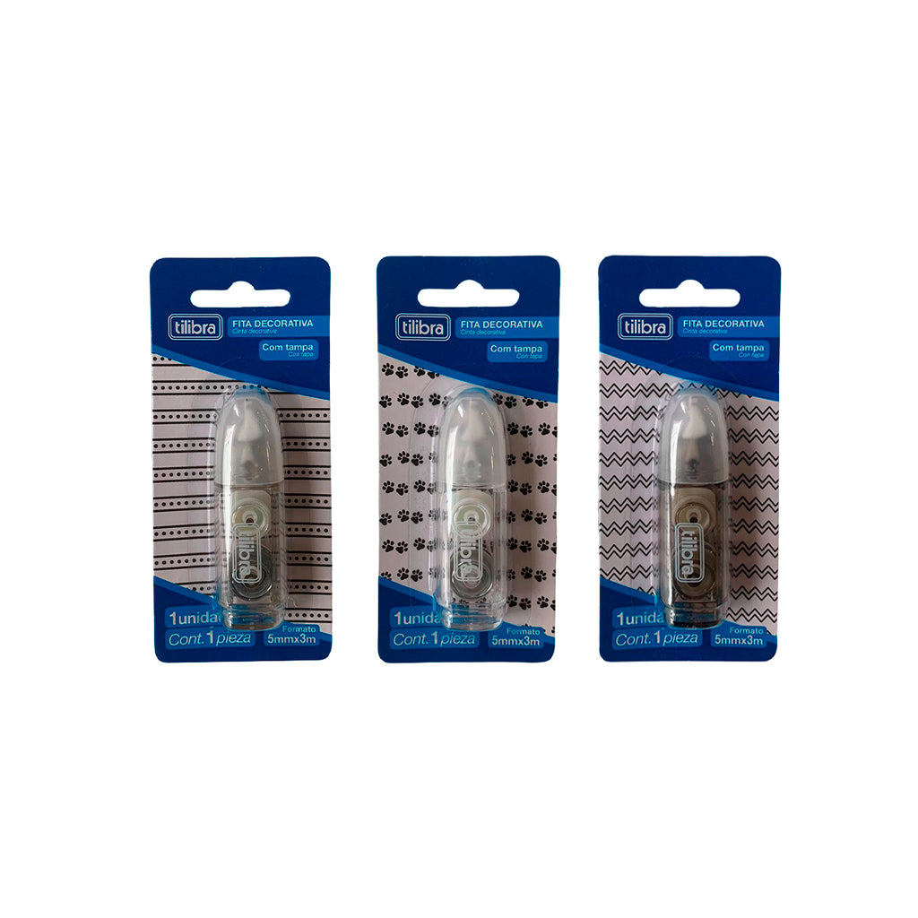 Fita Decorativa 5mmX3m - Tilibra - P&B