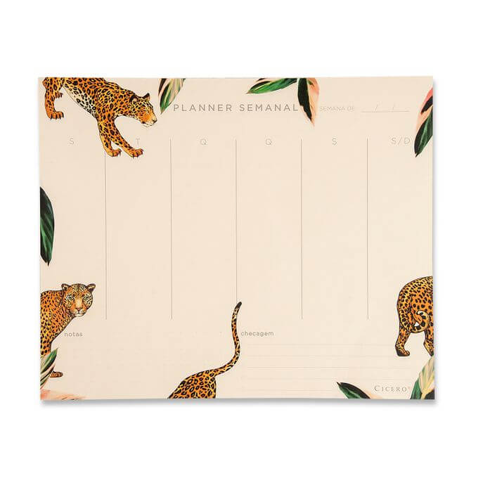 Planner Semanal - Cícero - Onça
