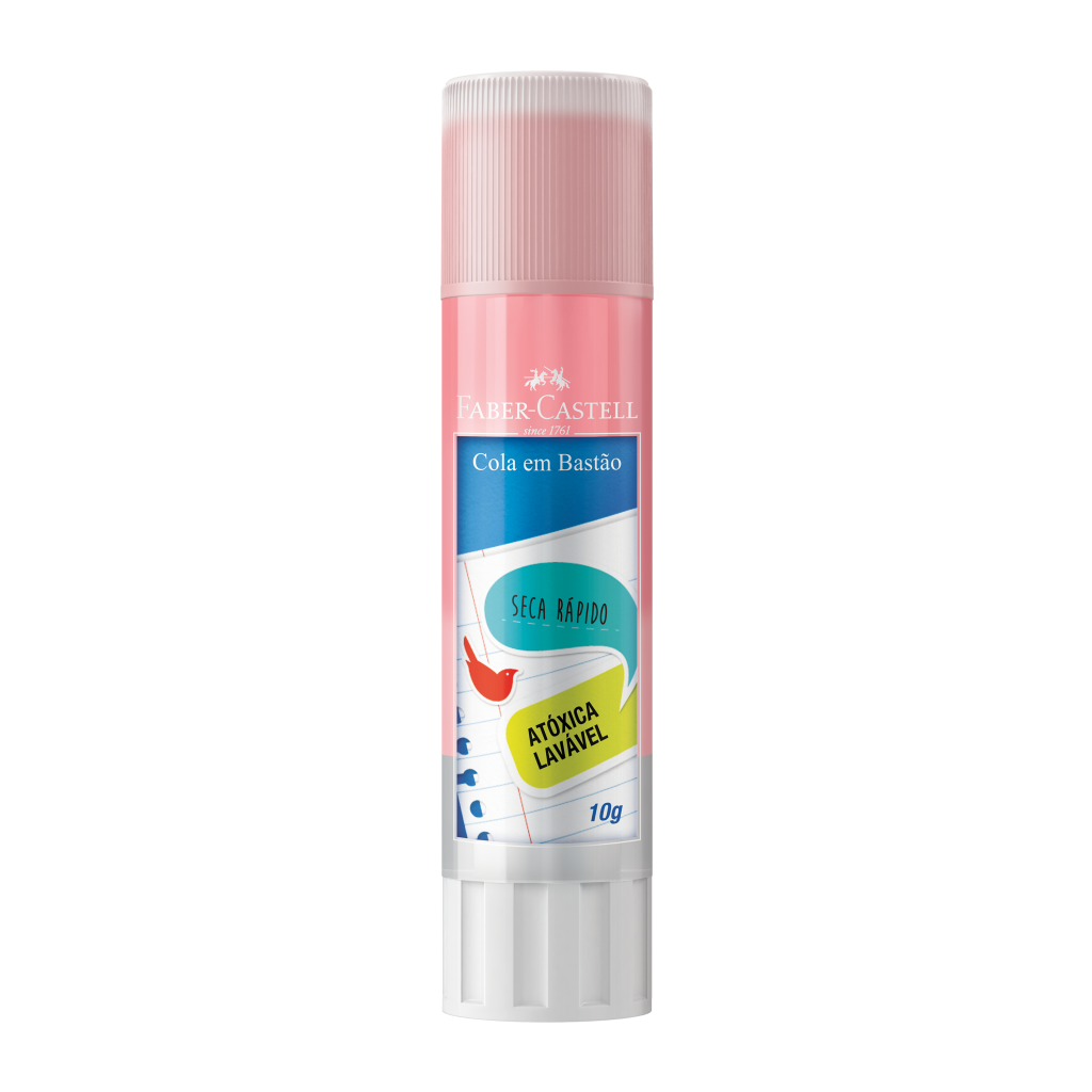 Cola em Bastão - Faber-Castell - Rosa 10g
