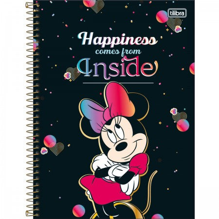 Caderno Universitário - Tilibra Connect - Minnie Mouse 10 Matérias c/160 Fls