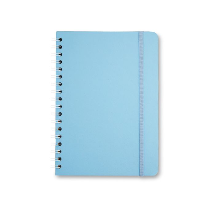 Caderno Wire-o 17x24 - Cícero - Clássica Pautado Azul Pastel