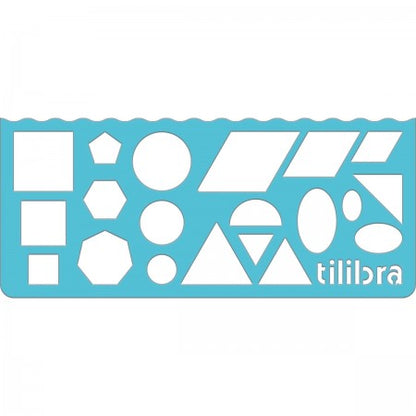 Régua Stencil - Tilibra - FUN Bolsa c/ 4 Unidades
