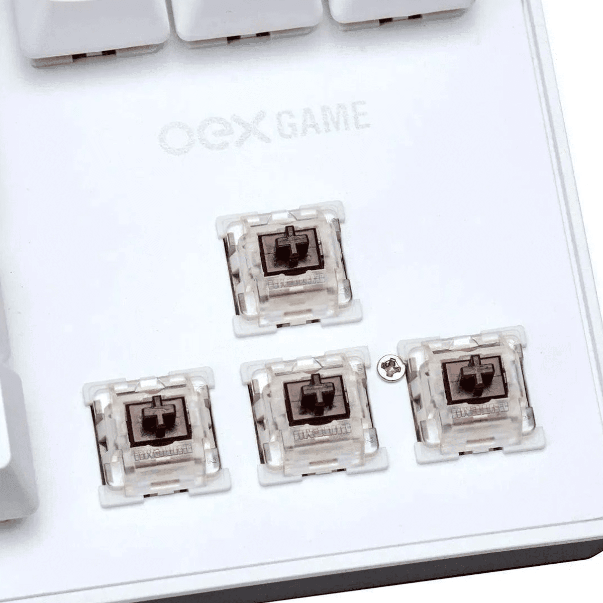Teclado Gamer Mecânico - Oex - Branco Wolf