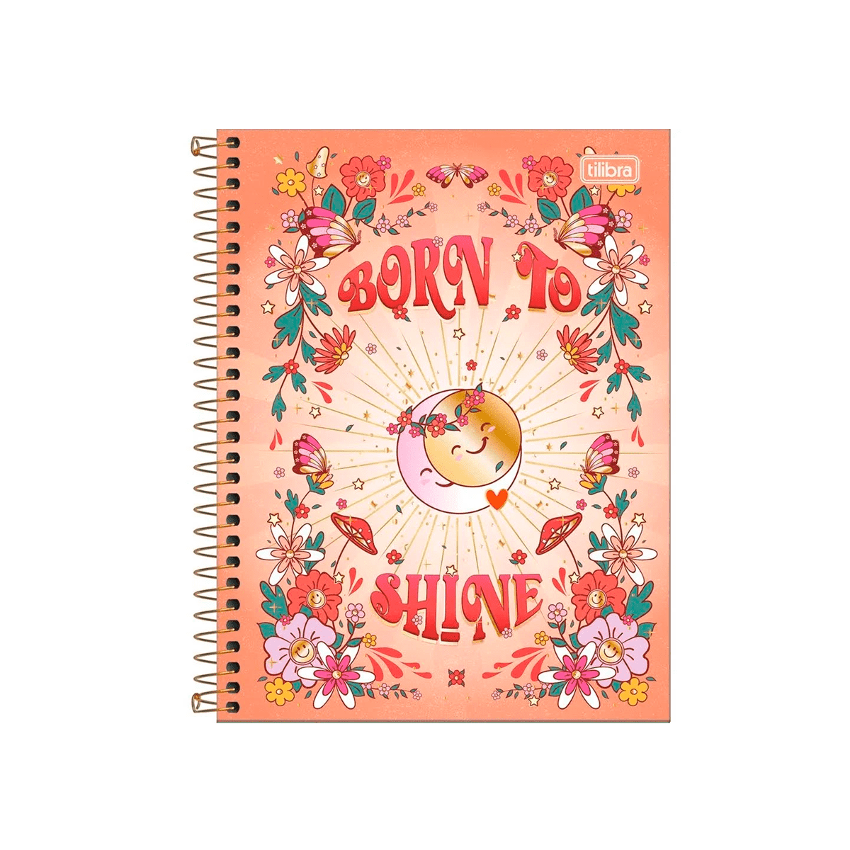 Caderno Colegial Espiral - Tilibra - 1 Matéria 80 Folhas Gypsy