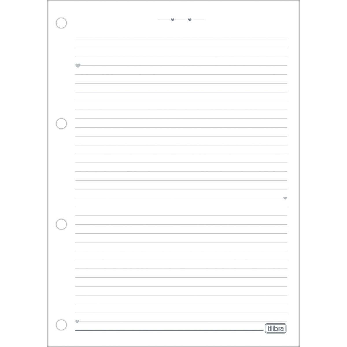 Refil Caderno Argolado Universitário - Tilibra - Happy 80 Folhas 90g/m²