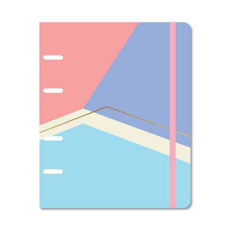 Caderno Criativo Argolado Office Duo - Cícero - Pastel Block Pautado & Pontado A5 Sport