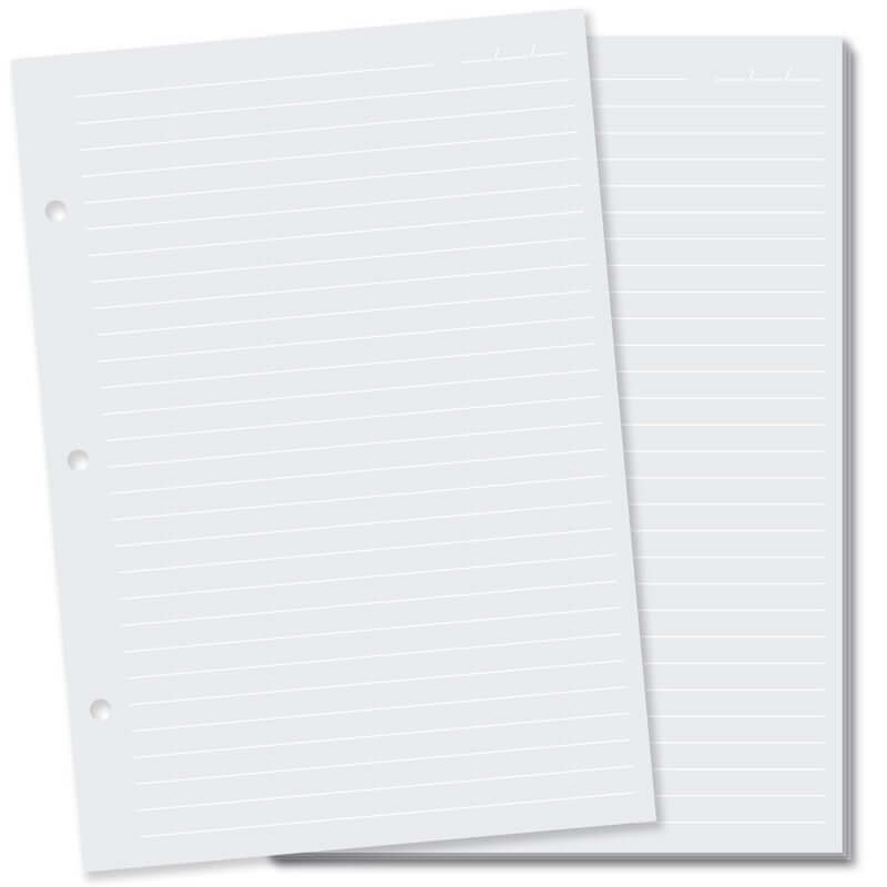 Refil Caderno Argolado - Fina Ideia - Miolo Pautas Brancas - 50 folhas