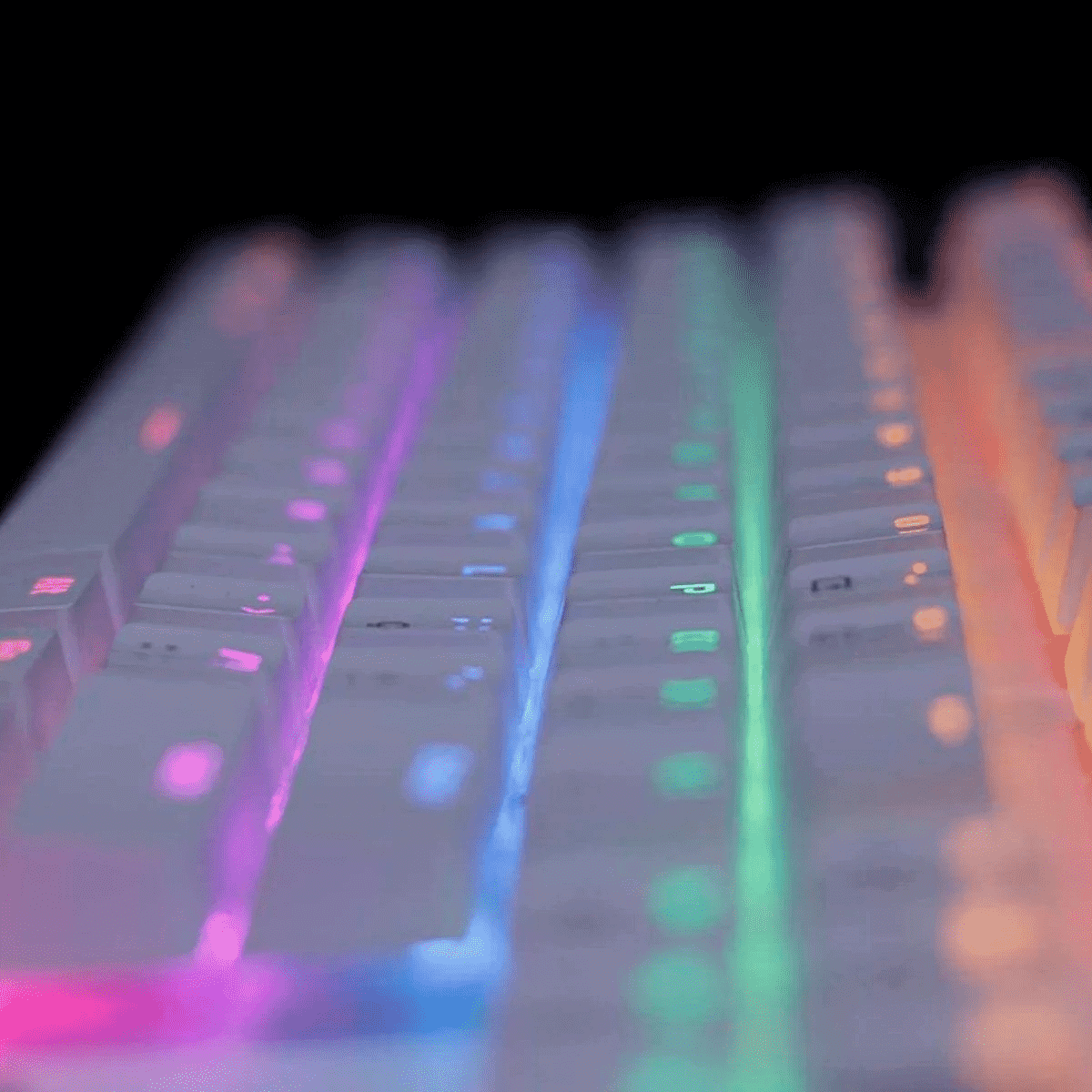 Teclado Gamer Mecânico - Oex - Branco Wolf