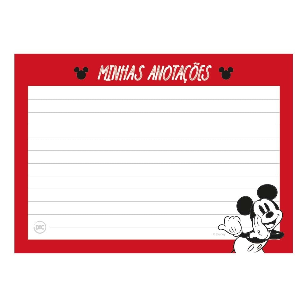 Bloco Destacável - DAC - Mickey - Kit com 5 Blocos