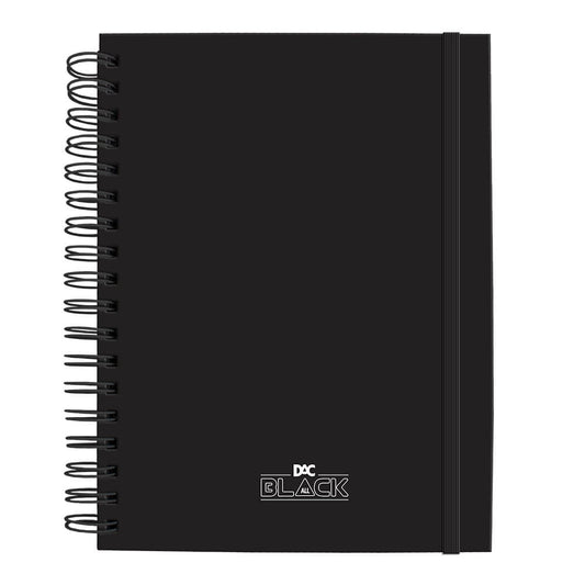 Caderno Smart Universitário - DAC - All Black c/ 80 Folhas