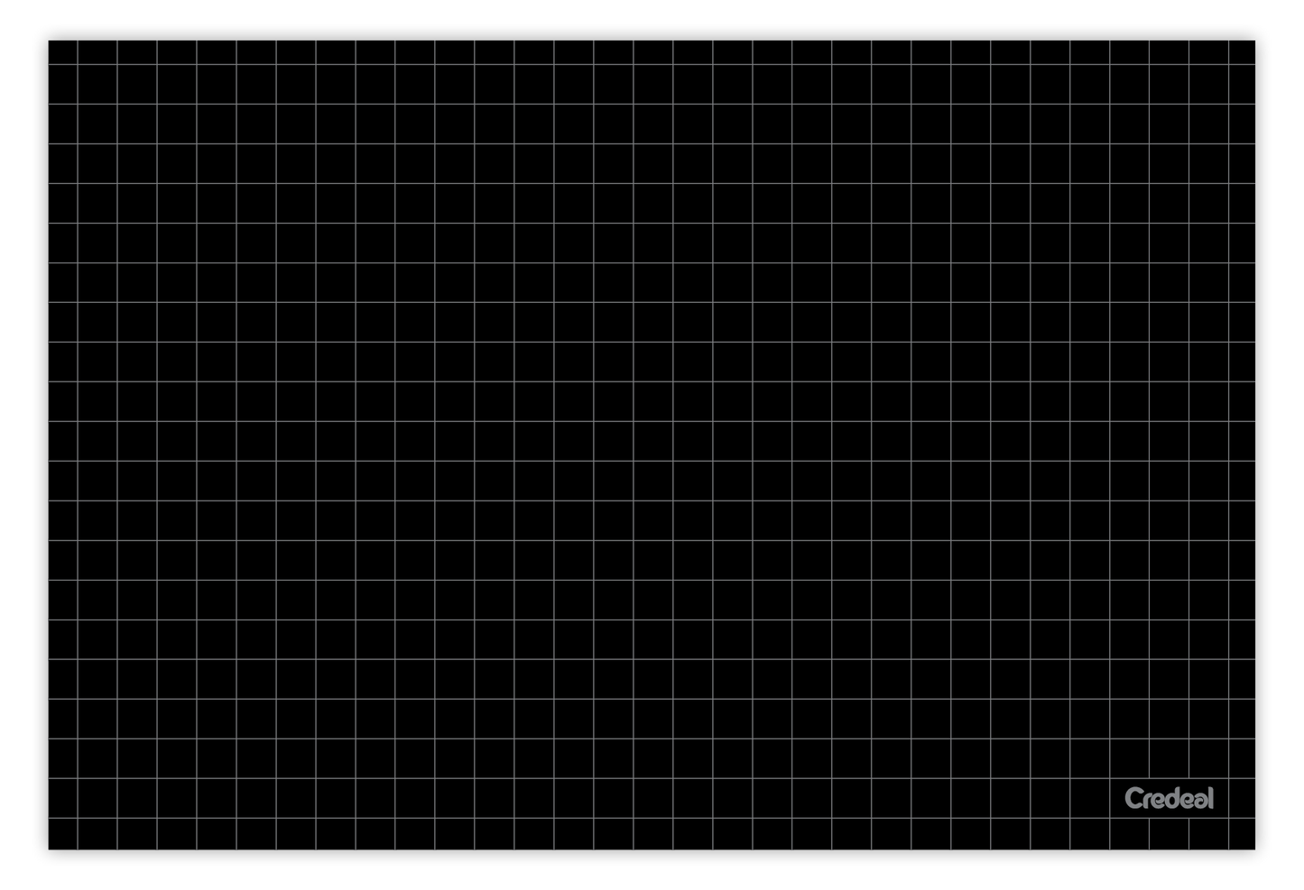 Fichas - Credeal - Preto Quadriculado 50 Fl 4x6