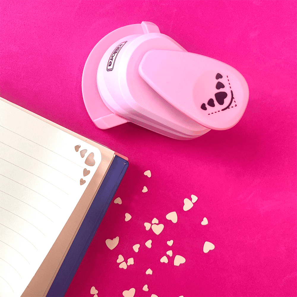 Furador Decorativo de Papel - Tilibra - Cantoneira Coração 25.4mm