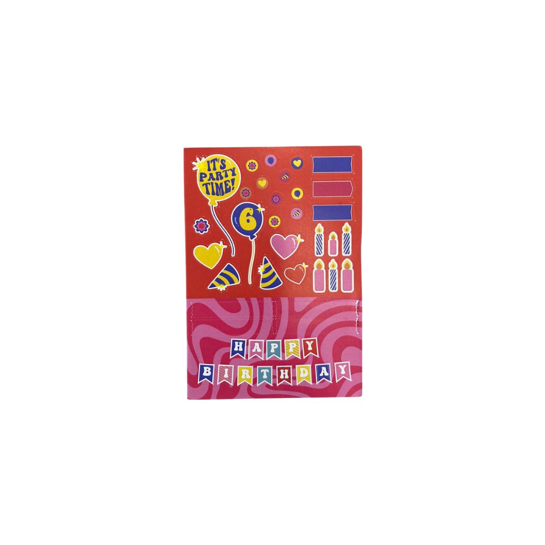 Cartela de Adesivos - Papelaria Unicórnio - It's Party Time A7