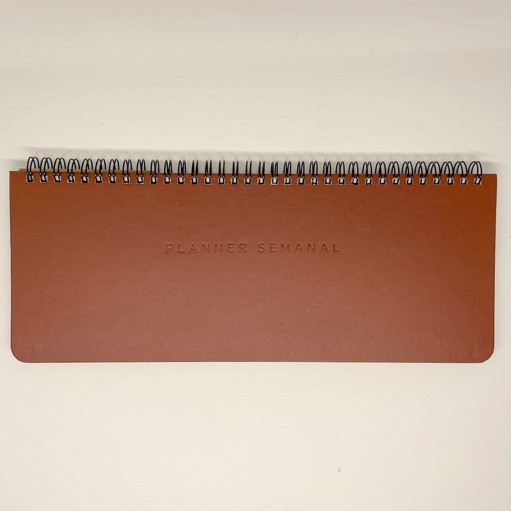 Planner Permanente Semanal Office - Cícero - Clássica Café 30 x 11,5cm
