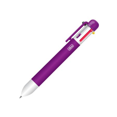 Caneta Esferográfica - Tilibra - Retrátil RC6 0.7mm 6 Cores