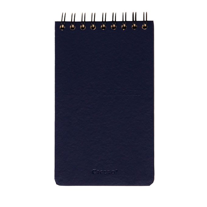 Bloco Wire-o - Cícero - Classica Pautado 12x20 Azul Marinho