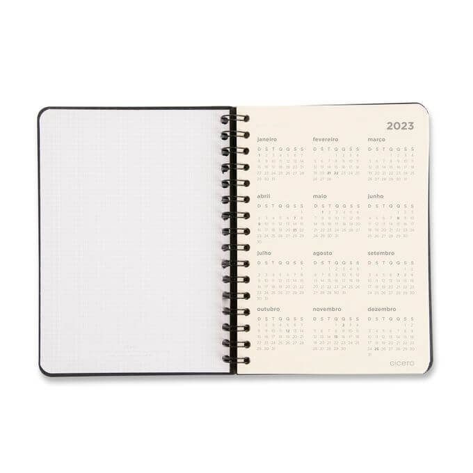 Planner Permanente Wire-o Financeiro - Cícero - 14,8x21cm Brisa Floral
