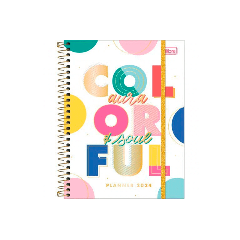 Planner Espiral 2024 - Tilibra - Be Nice 17,7x24cm 80 Folhas 90g/m²