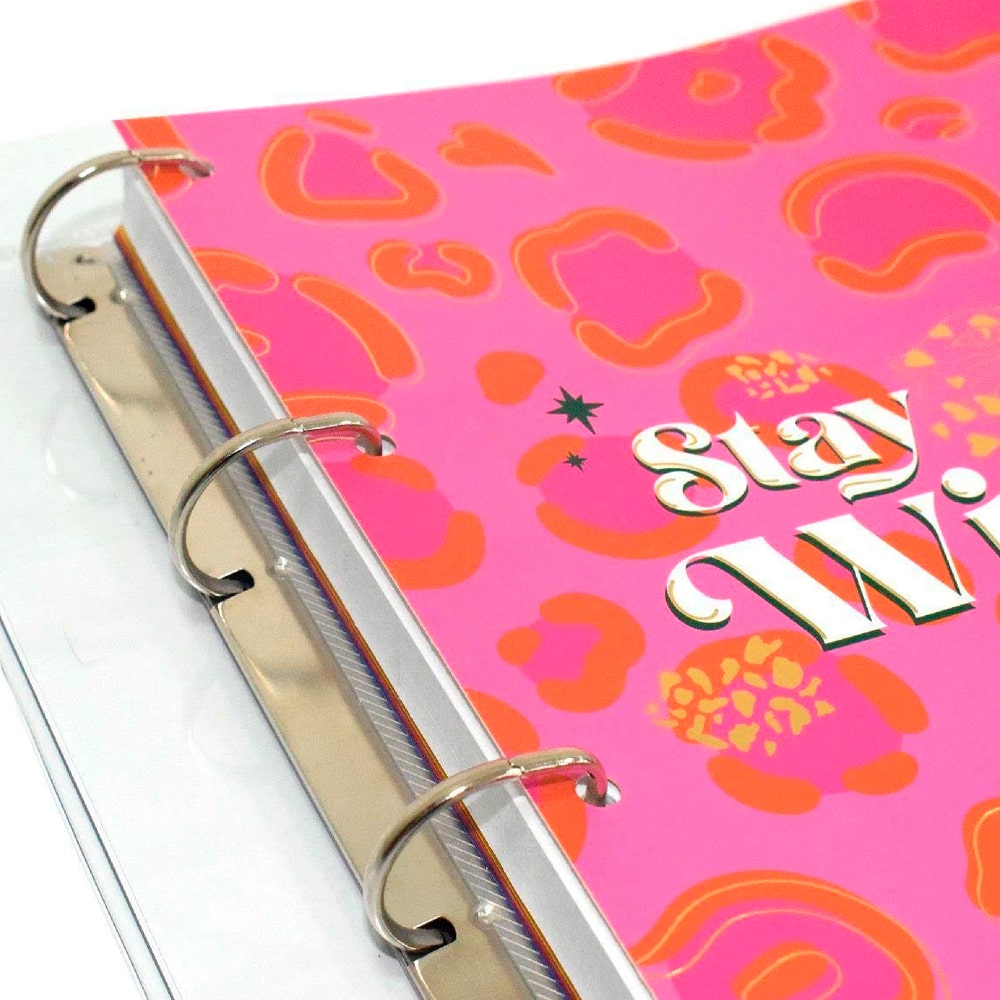 Caderno Argolado Universitário - DAC - Trendy Onça c/ 192 Folhas