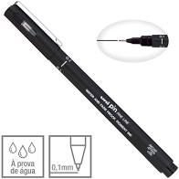 Caneta Nanquim - Uni Pin - 0.1 preta