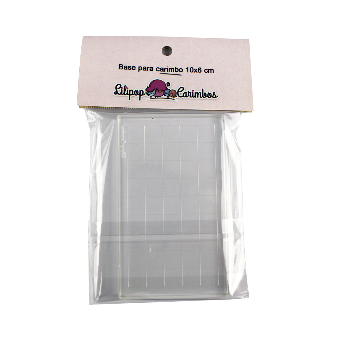 Base para Carimbos - Lilipop - 10x6cm com Grade