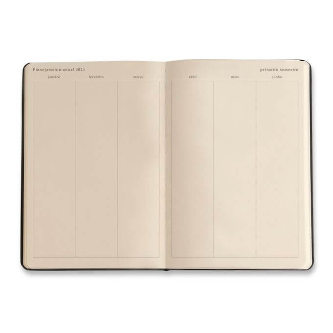 Planner 2024 - Cícero - Pássaros Semanal 14x21 Floresta Tropical Preto