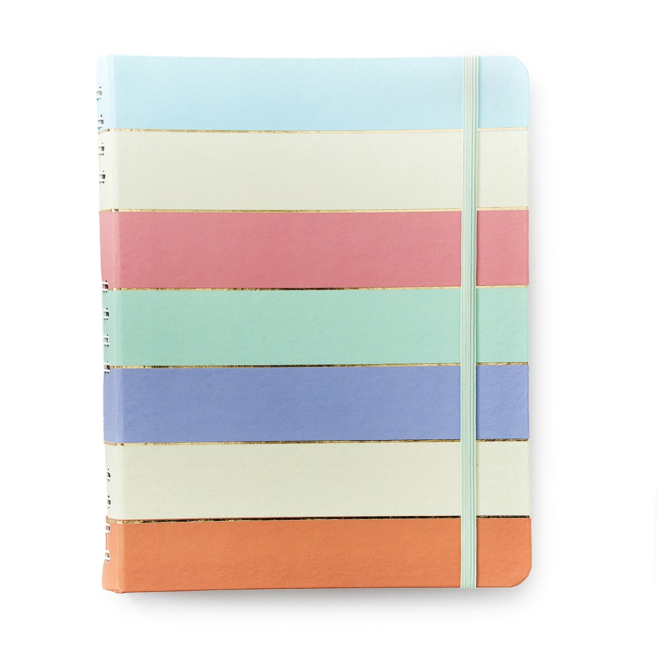 Caderno Organizador - Cícero - Duo Pastel Block Pautado & Pontado 17x24 Listras