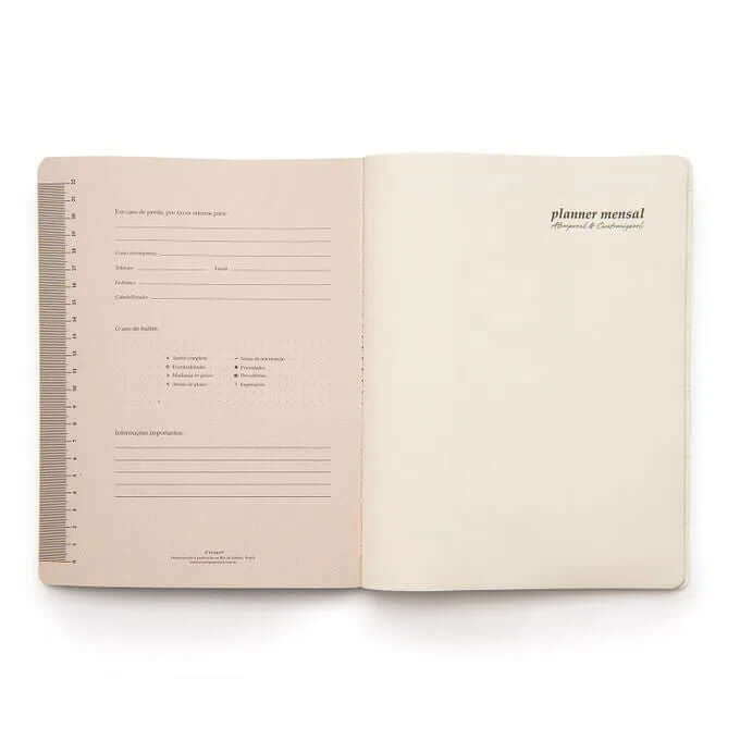 Planner Permanente Revista - Cícero - Planejamento Clássica Mensal19x25 Caramelo