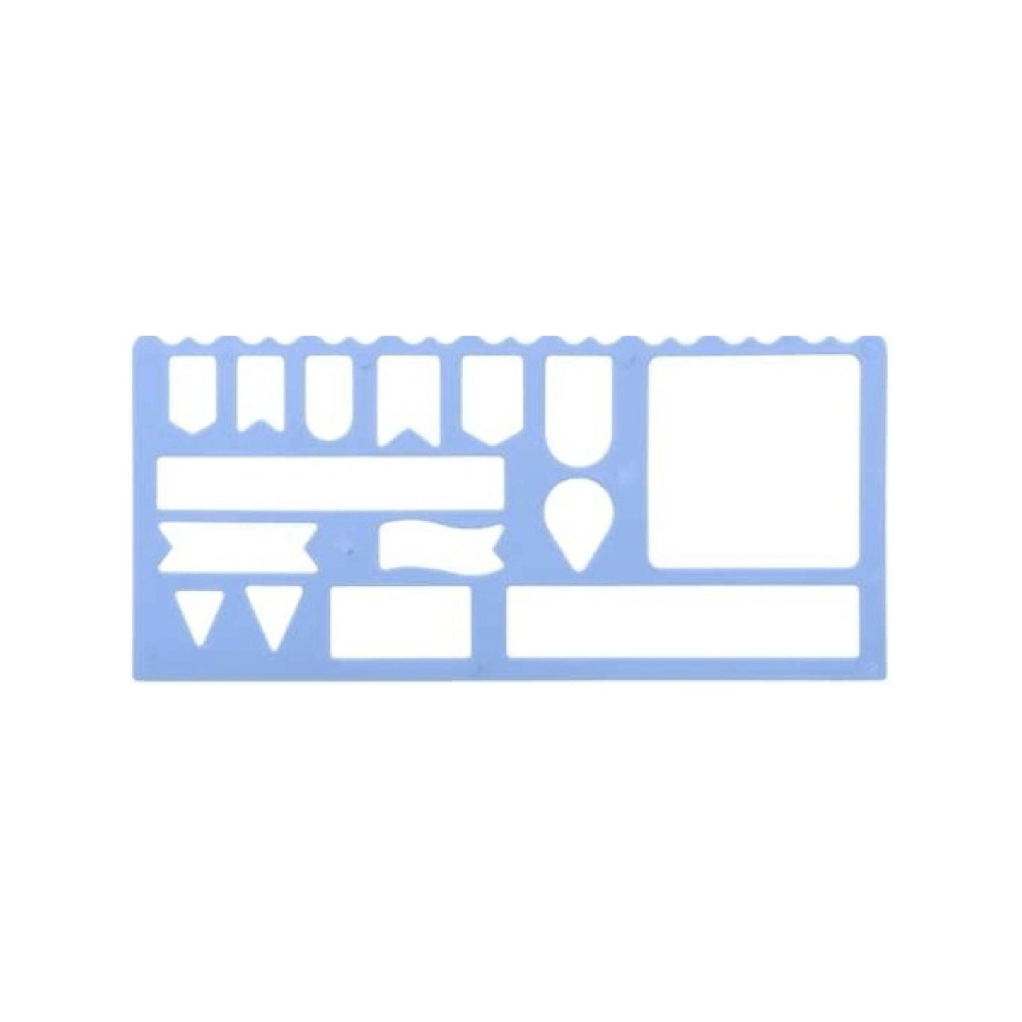 Régua Stencil - Molin - By Sof Bolsa c/ 4 Unidades Translúcidas