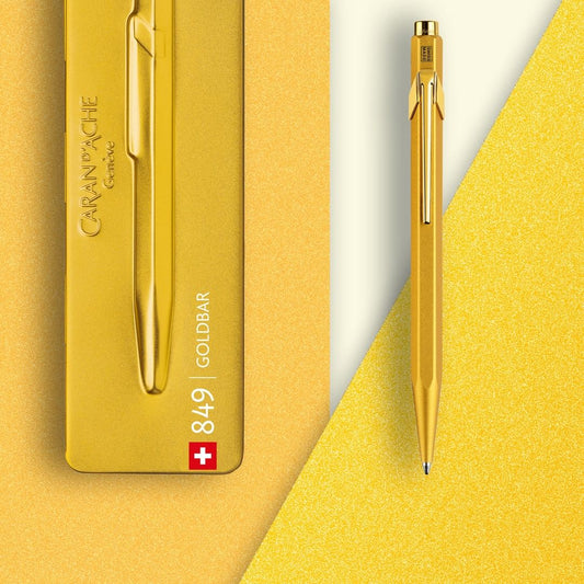 Caneta Esferográfica - Caran d'Ache - 849 Gold Bar