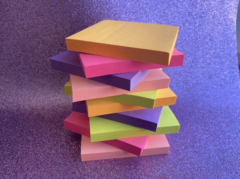 Bloco de Notas Adesivas Stick On Neon 76x76mm - 100 folhas