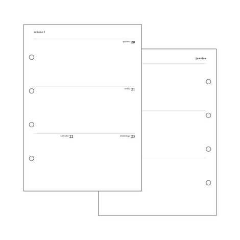 Refil Planner Argolado - Cícero - 80 Fls Pólen 80G 2023 Semanal 17X24