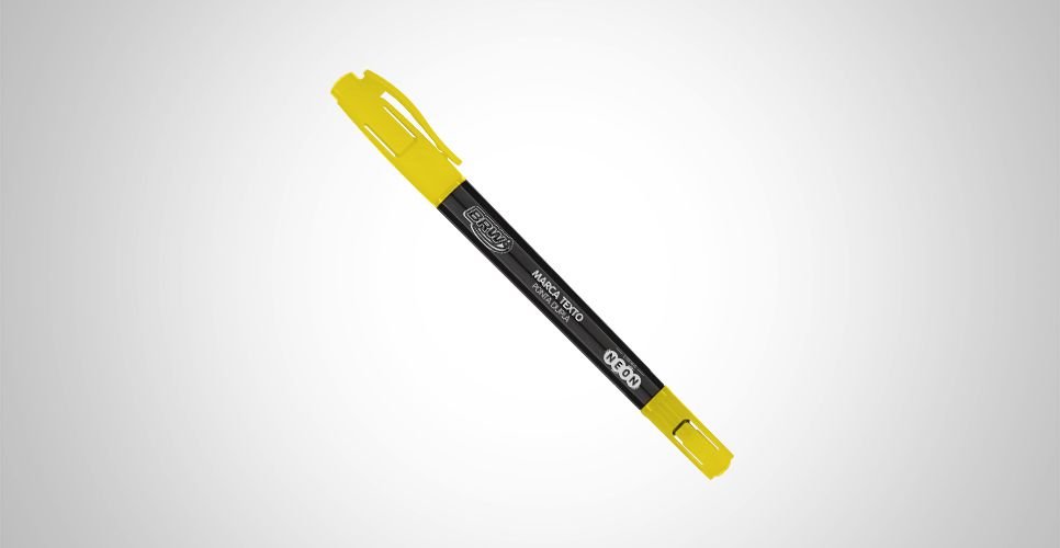 Marca texto BRW Ponta Dupla Neon