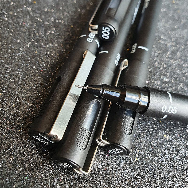 Caneta Nanquim - Uni Pin - 0.05 preta