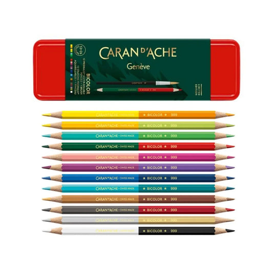 Lápis Prismalo - Caran D'ache - Bicolor Wonder Forest 12 Lápis + Pincel  24 Cores