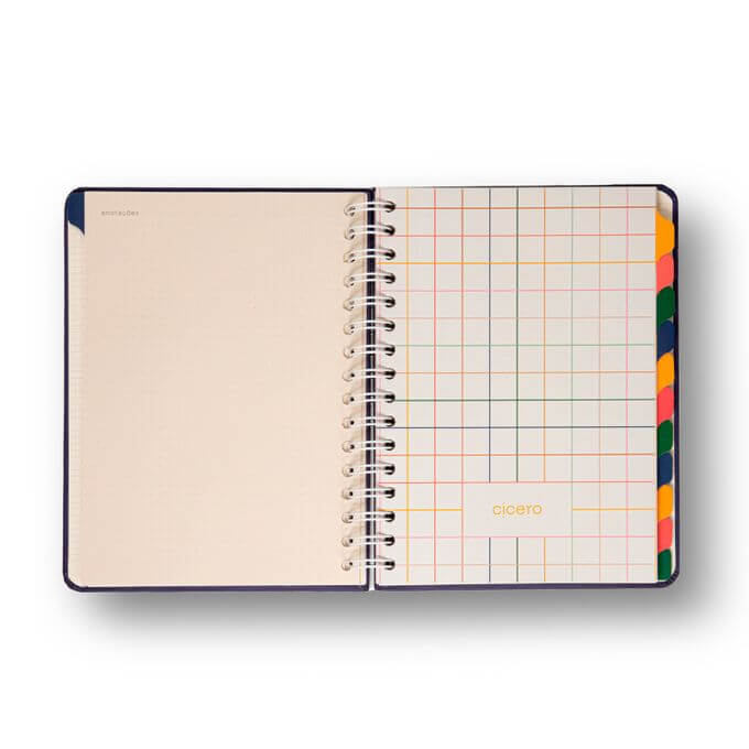 Planner Permanente Wire-o - Cícero - 14,8x21cm Brisa Romance