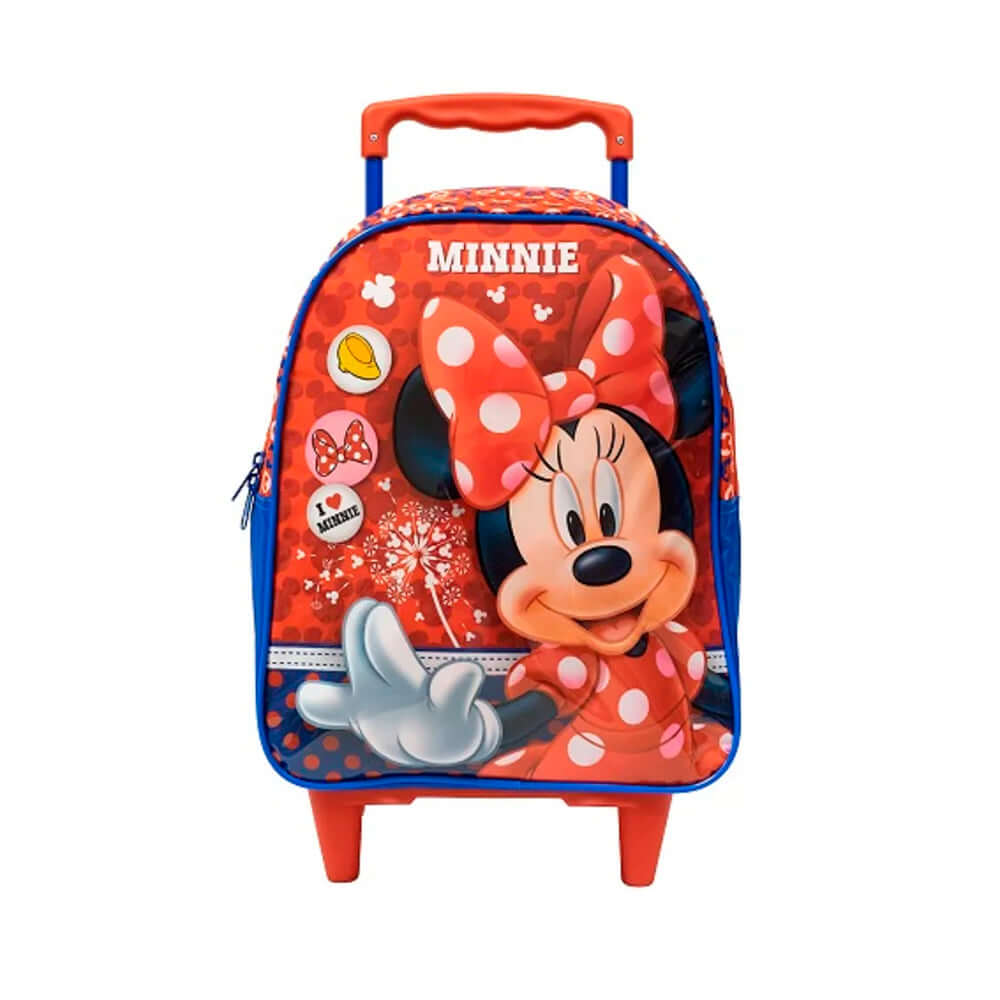 Mochila com Rodinhas Disney Xeryus Minnie Mouse Vermelha